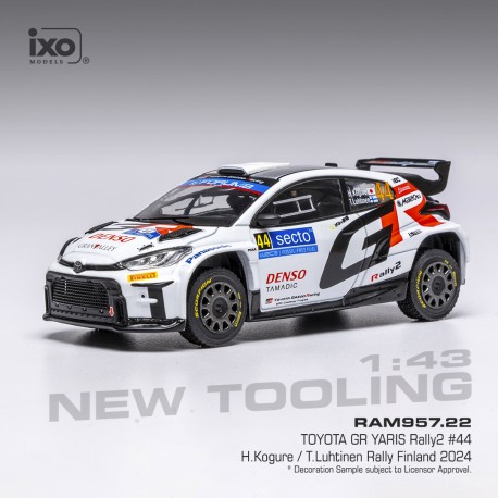 Toyota Yaris Rally2 44 Rallye de Finlande 2024 H.Kogure - T.Luhtinen IXO RAM957