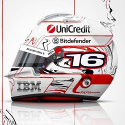 Casque Helmet 1/5 Charles Leclerc F1 Japon 2025 150th GP Looksmart LSHEL012