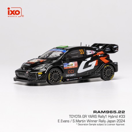 Toyota Yaris Hybrid Rally1 33 Rallye du Japon 2024 E.Evans - S.Martin IXO RAM965