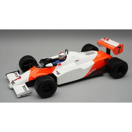 McLaren MP4/1C with driver and rain tyres 7 John Watson F1 Monaco 1983 Tecnomodel TMD18-402D