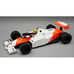 McLaren MP4/1C with driver 7 Ayrton Senna F1 Silverstone Test Drive 1983 Tecnomodel TMD18-402E