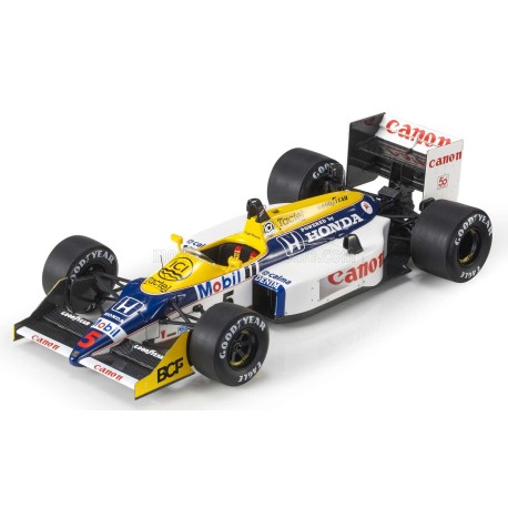 Williams Honda FW11B Honda with driver 5 Nigel Mansell F1 Winner Mexique 1987 GP Replicas GP12-35BWD