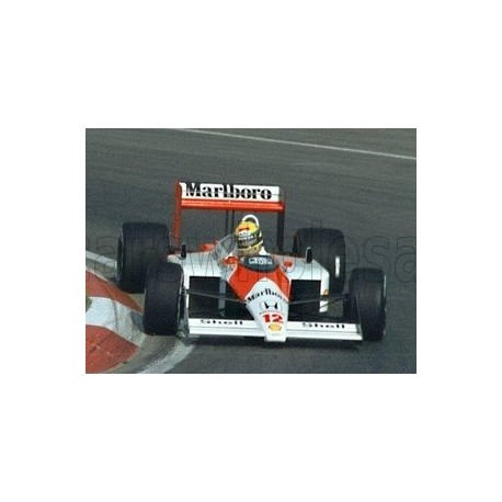 McLaren Honda MP4/4 with driver 12 Ayrton Senna F1 Winner Canada 1988 GP Replicas GP43-046CWD