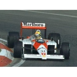 McLaren Honda MP4/6 with driver 1 Ayrton Senna F1 Winner Monaco