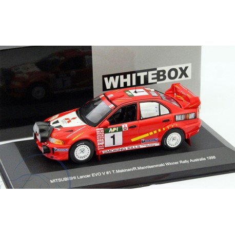 Mitsubishi Lancer EVO 1 WRC Australie 1998 Makinen Mannisenmaki Whitebox WBR017