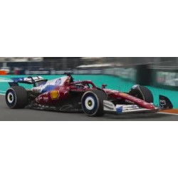Ferrari SF-25 with driver and showcase 16 Charles Leclerc F1 Miami 2025 BBurago 18-36852-16-MIAMI