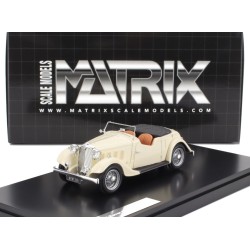 Rover 12HP P1 Tourer Cabriolet Open 1934 White Matrix MX41706-133