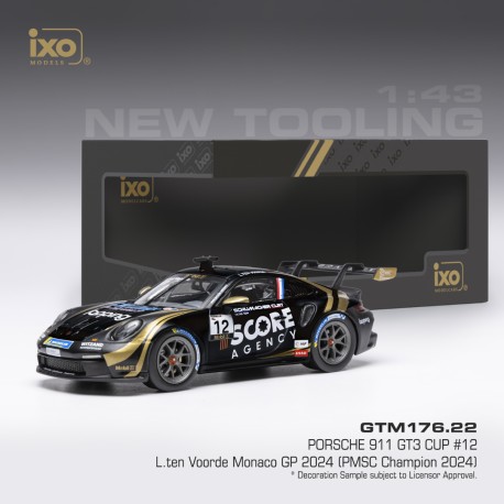 Porsche 911 992 GT3 Cup 12 Porsche Cup Monaco Larry ten Voorde 2024 IXO GTM176