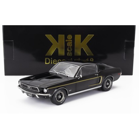 Ford&nbsp;Mustang&nbsp;GT&nbsp;Fastback&nbsp;Coupe 1968 Black KK Scale KKDC181393