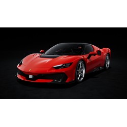 Ferrari 296 Speciale Rosso Corsa with roof Nero DS Looksmart LS564B