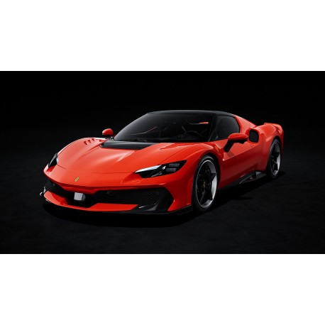 Ferrari 296 Speciale Rosso Dino with roof Nero DS Looksmart LS564E
