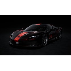 Ferrari 296 Speciale Nero Purosangue with livery Looksmart LS564F