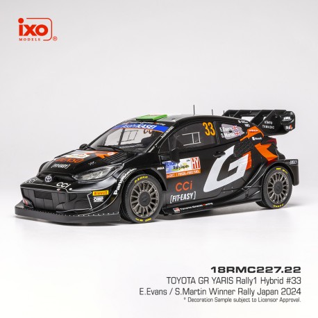 Toyota Yaris Hybrid Rally1 33 Rallye du Japon 2024 E.Evans - S.Martin IXO 18RMC227