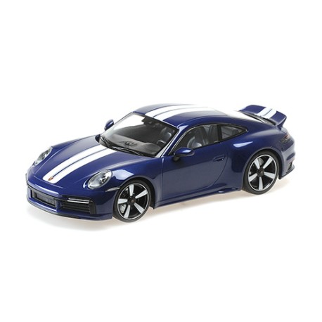 Porsche 911 992 Sport Classic 2022 Blue Met Minichamps 155062005