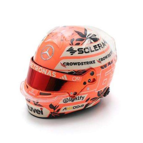 Casque Helmet 1/5 George Russell Mercedes F1 Miami 2025 Spark 5HF198