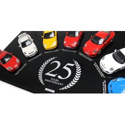 7 car-set Porsche 911 GT3 25th Anniversary 1999 2024 Minichamps 412067025