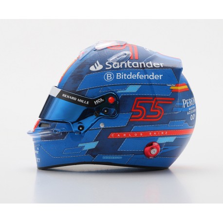 Casque Helmet 1/5 Carlos Sainz Jr Ferrari F1 Miami 2024 Looksmart LSHEL003