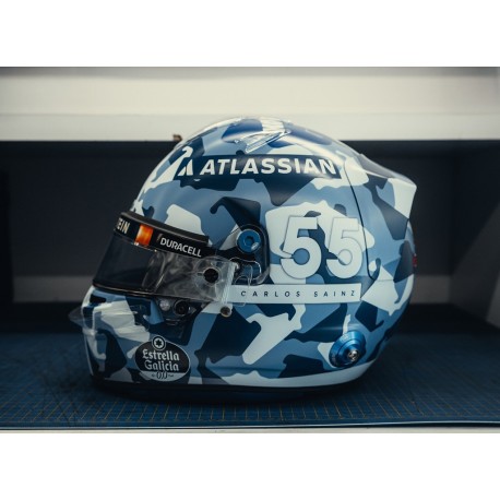 Casque Helmet 1/5 Carlos Sainz Jr Williams F1 Angleterre 2025 Spark 5HF218