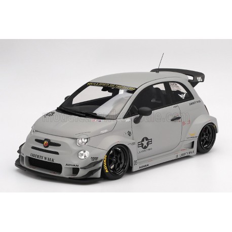 Fiat Abarth 595 LB-Works X Abas Works Fighters 2024 Solid Grey Truescale TS0622