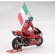 Ducati Desmosedici GP22 with driver and flag 63 Francesco Bagnaia Moto GP Winner Italie 2022 Truescale TSMMC0026