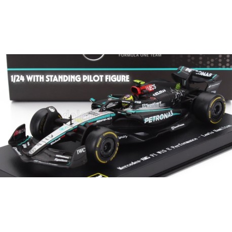 Mercedes W15 EQ Performance 44 Lewis Hamilton F1 2024 Bburago BU28069-H