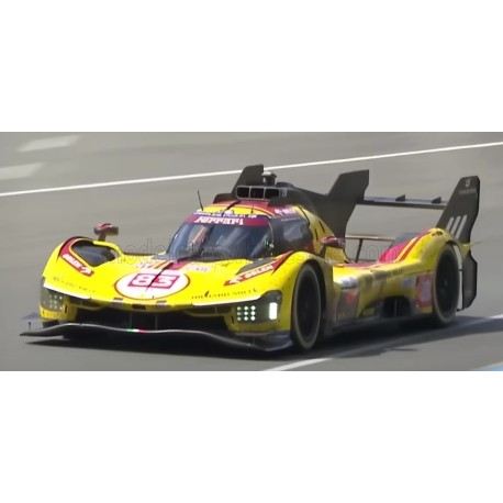 Ferrari 499P 3.0L Turbo V6 with showcase 83 Winner 24 Heures du Mans 2025 Bburago BU36321