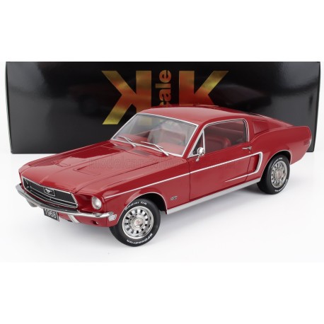 Ford Mustang GT Fastback Coupe 1968 Red KK Scale KKDC120222