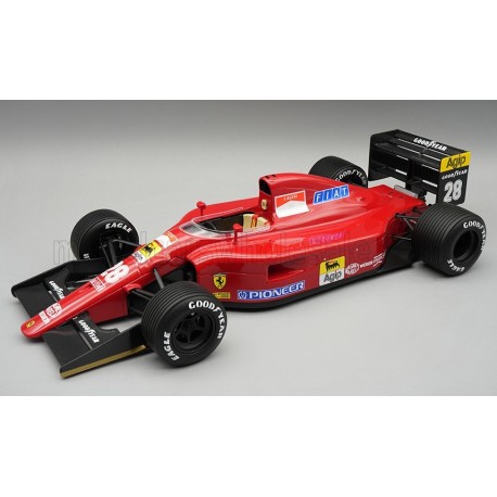 Ferrari 642 with rain tyres 28 Jean Alesi F1 Angleterre 1991 Tecnomodel TM18-392A