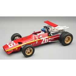 Ferrari 312 with driver 26 Jacky Ickx F1 Winner France 1968 Tecnomodel TMD18-317A
