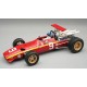 Ferrari 312 with driver 9 Jacky Ickx F1 Nurburgring 1968 Tecnomodel TMD18-317C