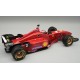 Ferrari F310 with driver and rain tyres 2 Eddie Irvine F1 Espagne 1996 Tecnomodel TMD18-332D