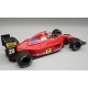Ferrari 642 with driver and rain tyres 28 Jean Alesi F1 Angleterre 1991 Tecnomodel TMD18-335A