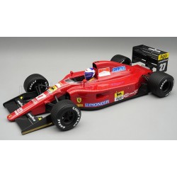 Ferrari 642 with driver and rain tyres 27 Alain Prost F1 Saint Marin 1991 Tecnomodel TMD18-335D