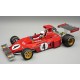 Ferrari 312 B3 with driver 4 Arturo Merzario F1 Autriche 1973 Tecnomodel TMD18-412A