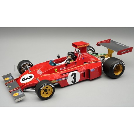 Ferrari 312 B3 with driver 3 Jacky Ickx F1 Italie 1973 Tecnomodel TMD18-412B