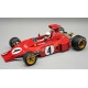 Ferrari 312 B3 with driver 4 Arturo Merzario F1 USA Watkins Glen 1973 Tecnomodel TMD18-412D