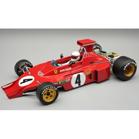 Ferrari 312 B3 with driver 4 Arturo Merzario F1 USA Watkins Glen 1973 Tecnomodel TMD18-412D