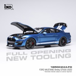 Ford Mustang Shelby GT 500 2022 Blue White IXO 18RDC244-FO