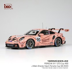 Porsche 911 GT3 Cup 90 Porsche Cup Brands Hatch Josh Malin 2023 IXO 18RMC225