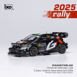 Toyota Yaris GR Hybrid Rally1 33 2nd Rallye Monte Carlo 2025 Elfyn Evans - Scott Martin IXO RAM972B