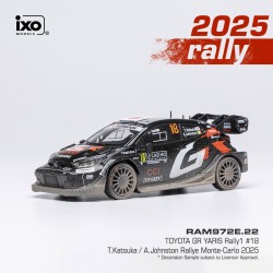 Toyota Yaris GR Hybrid Rally1 18 Rallye Monte Carlo 2025 Takamoto Katsuka - Aaronh Johnston IXO RAM972E