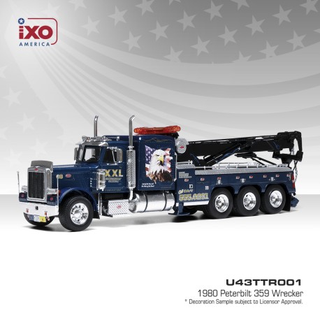 Peterbilt 359 Wrecker 1980 Blue IXO U43TTR001
