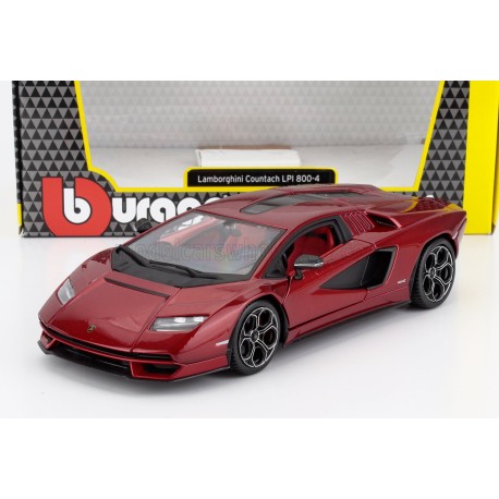 Lamborghini Countach LP 800-4 2021 Red Met Bburago 18-21102R