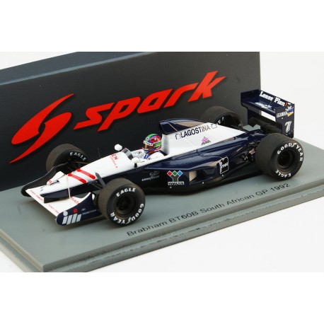 Brabham BT60B 7 Eric van de Poele F1 Afrique du Sud 1992 Spark S7442