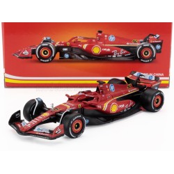 Ferrari SF24 16 Charles Leclerc F1 Winner Italie Monza 2024 Bburago BU36844-L-MONZA