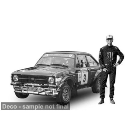 Ford Escort RS 1800 with figurine 3 RAC Rally 2023 O. Solberg - E. Edmondson Sunstar SUN4864F