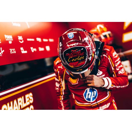 Casque Helmet 1/5 Charles Leclerc Ferrari F1 Abu Dhabi 2024 Looksmart LSHEL017