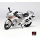 Suzuki&nbsp;GSX 1300R Hayabusa 2001 Silver LCD Model LCDM03-Si