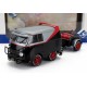 Volkswagen T1 Van Kool Combi Sport with trailer 1950 Black Silver Red Solido S1810903
