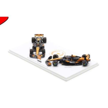 Set McLaren Mercedes MCL38 Lando Norris Oscar Piastri F1 Champion Constructeur 2024 Spark S9571